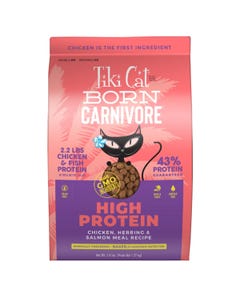 Tiki Cat Born Carnivore High Protein Dry Cat Food - Chicken, Herring &amp; Salmon