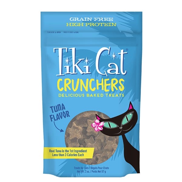 Tiki Cat Crunchers Tuna Pumpkin Cat Treats 2 oz