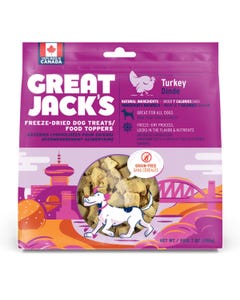 Great Jack&#039;s Freeze-Dried Raw Dog Treats - Turkey