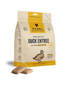 Vital Essentials Freeze-Dried Grain Free Cat Food - Duck Dinner Patties