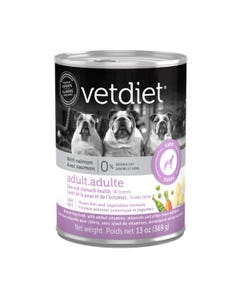 Vetdiet Wet Food for Adult Dogs - Skin and Stomach Health