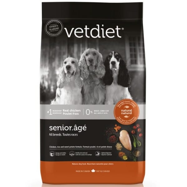 Buy Vetdiet Dry Food for Senior Dogs All Breeds in Canada Homes Alive Pets