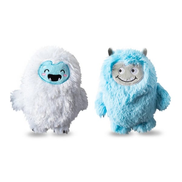 Yeti dog toy top
