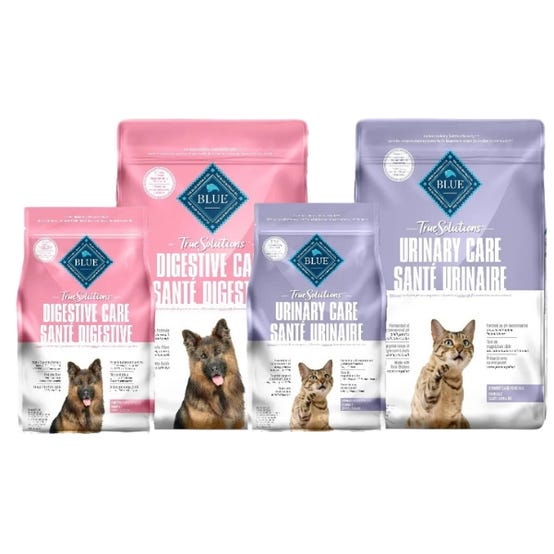 Up to $8 OFF Blue Buffalo True Solution Dry Food for Dogs & Cats